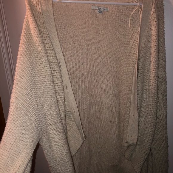 Cream American Eagle Cardigan - Picture 5 of 6